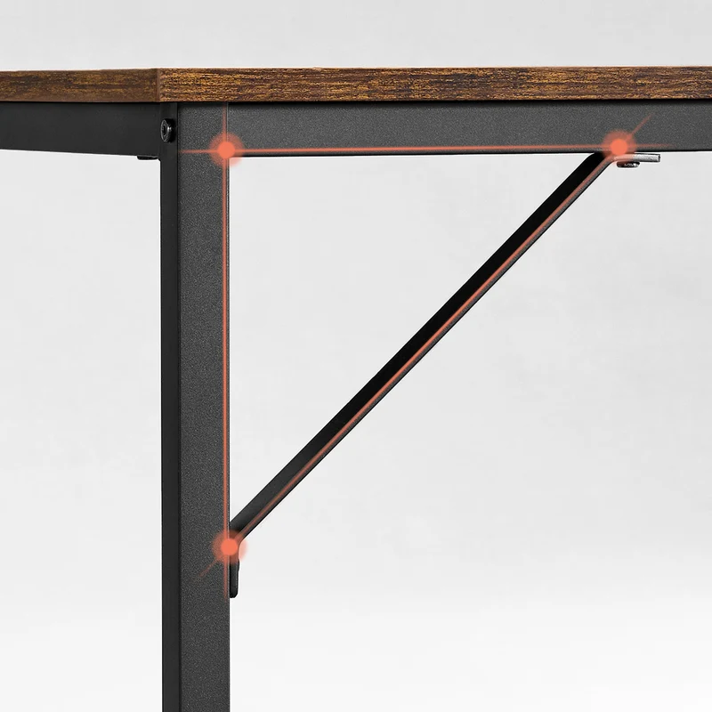 Schreibtisch im Industriedesign – 140 cm breit – kompakt und stabil – bis 50 kg belastbar