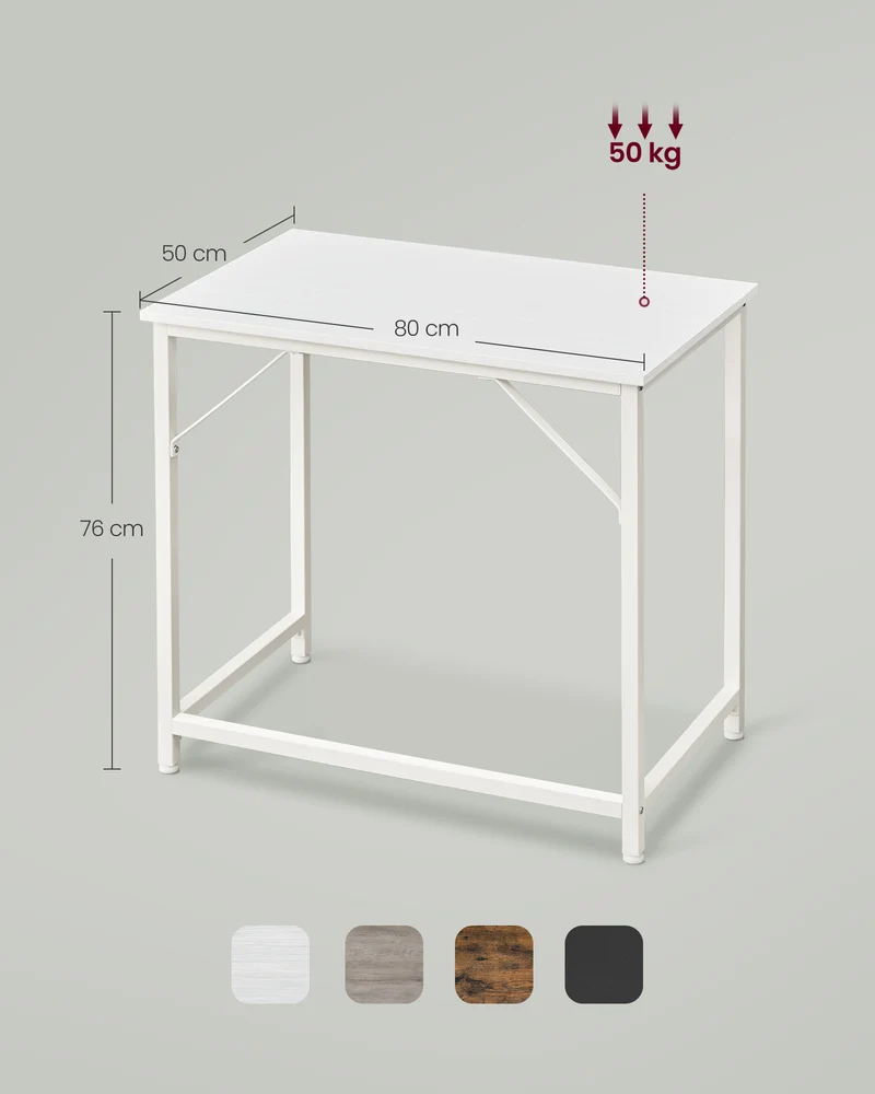 Kompakter Schreibtisch – Modernes Design – Bis zu 50 kg belastbar
