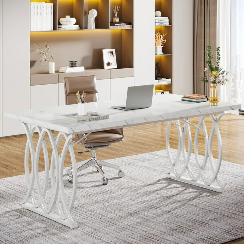 Tribesigns Executive Schreibtisch™ | Moderner großzügiger Executive Schreibtisch Stilvoller Raum für Erfolg
