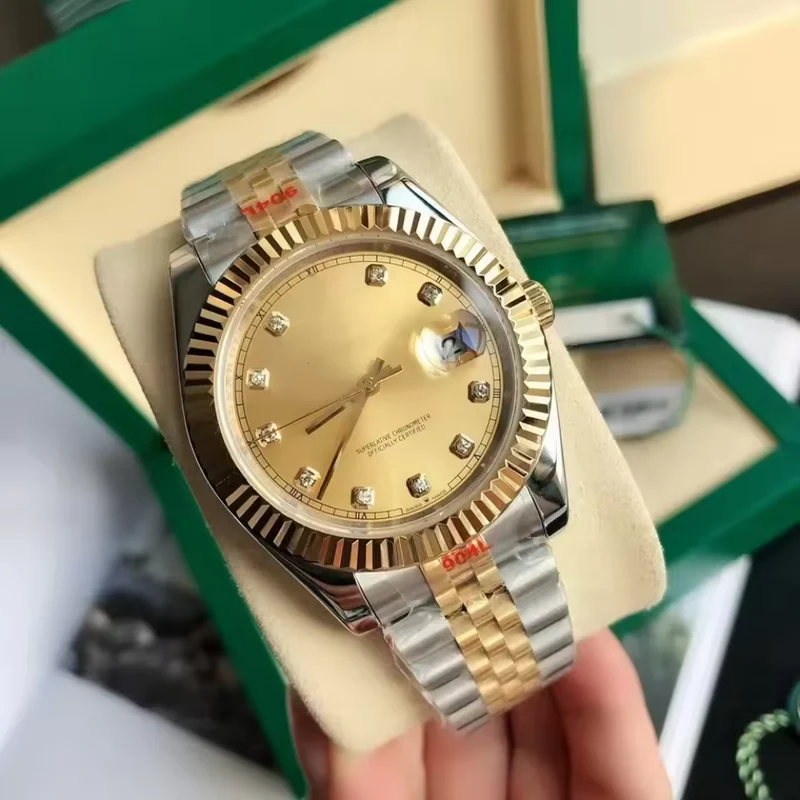 Armbanduhr vergoldet™ | Elegante Mechanikuhr für Stilbewusste