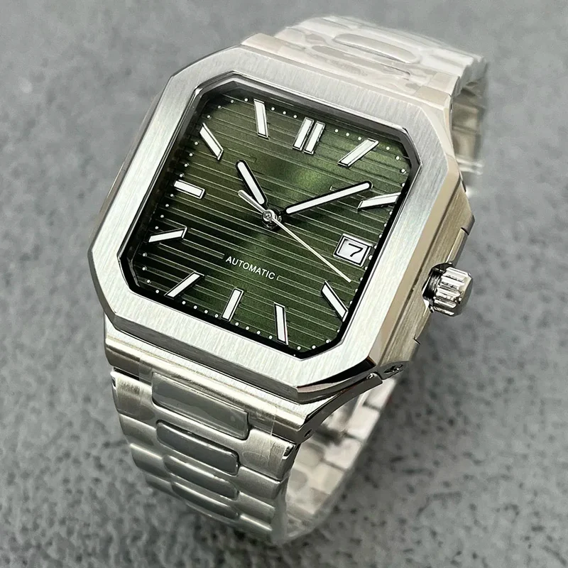 Aseptische Uhr mit quadratischem Stahlgehäuse™ | Elegante Uhr mit Charakter