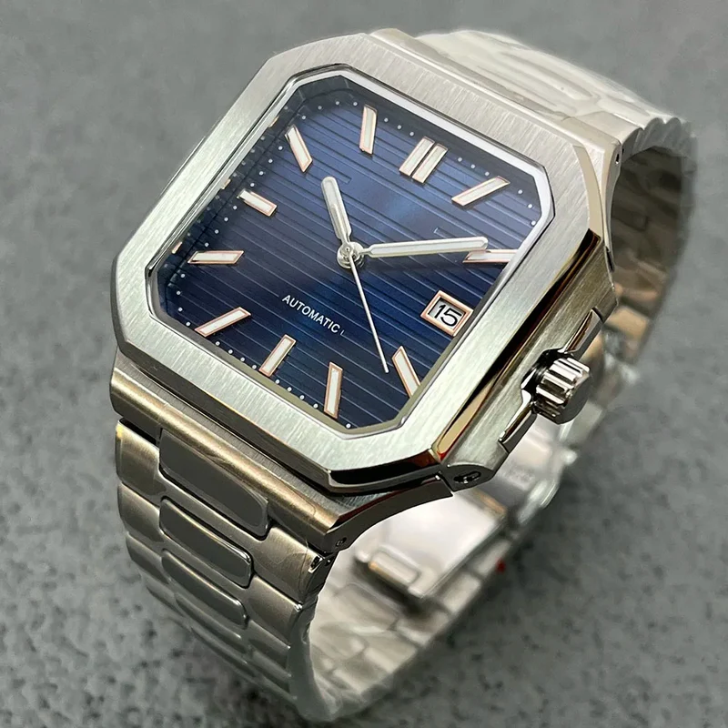 Aseptische Uhr mit quadratischem Stahlgehäuse™ | Elegante Uhr mit Charakter