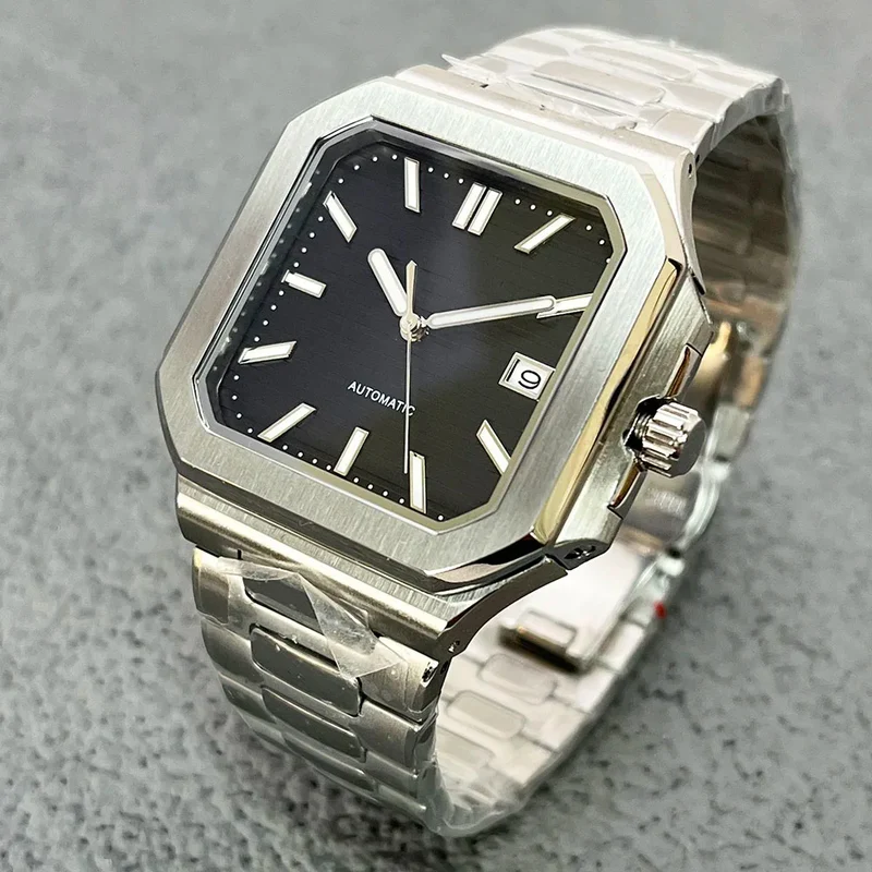 Aseptische Uhr mit quadratischem Stahlgehäuse™ | Elegante Uhr mit Charakter
