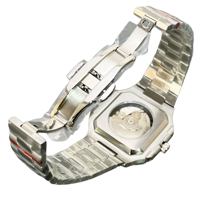 Aseptische Uhr mit quadratischem Stahlgehäuse™ | Elegante Uhr mit Charakter