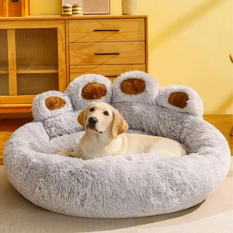 Haustiersofa, Bärentatzenform™ | Kuscheliges Wohlfühlbett für Haustiere
