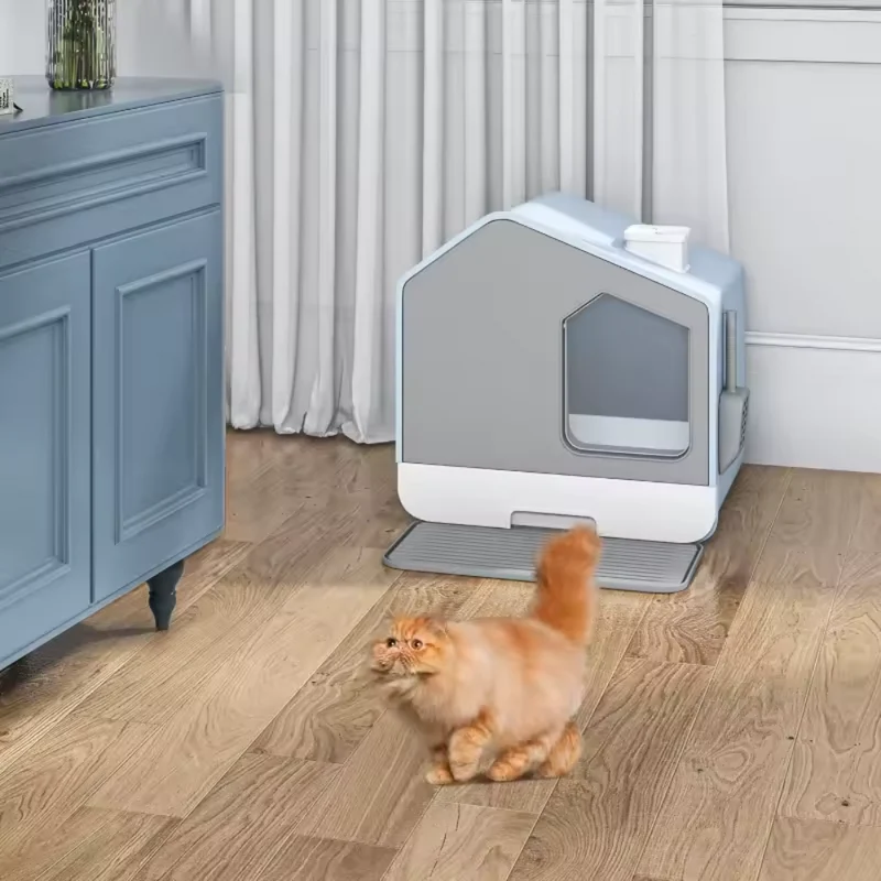Geschlossene Katzentoilette™ | Geräumiges Wohlfühlbad für Katzen