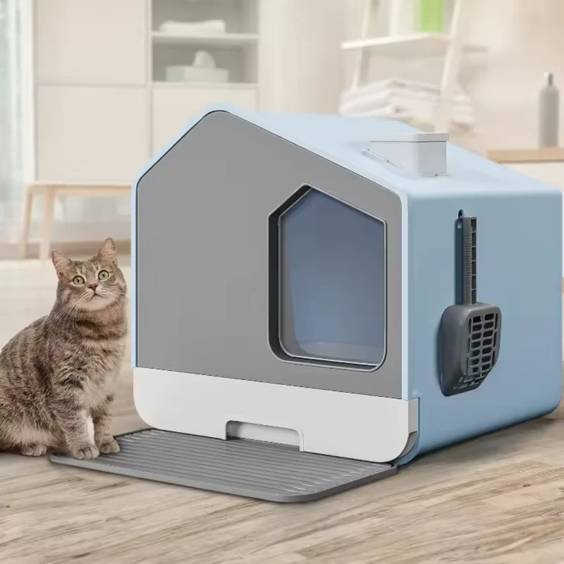 Geschlossene Katzentoilette™ | Geräumiges Wohlfühlbad für Katzen