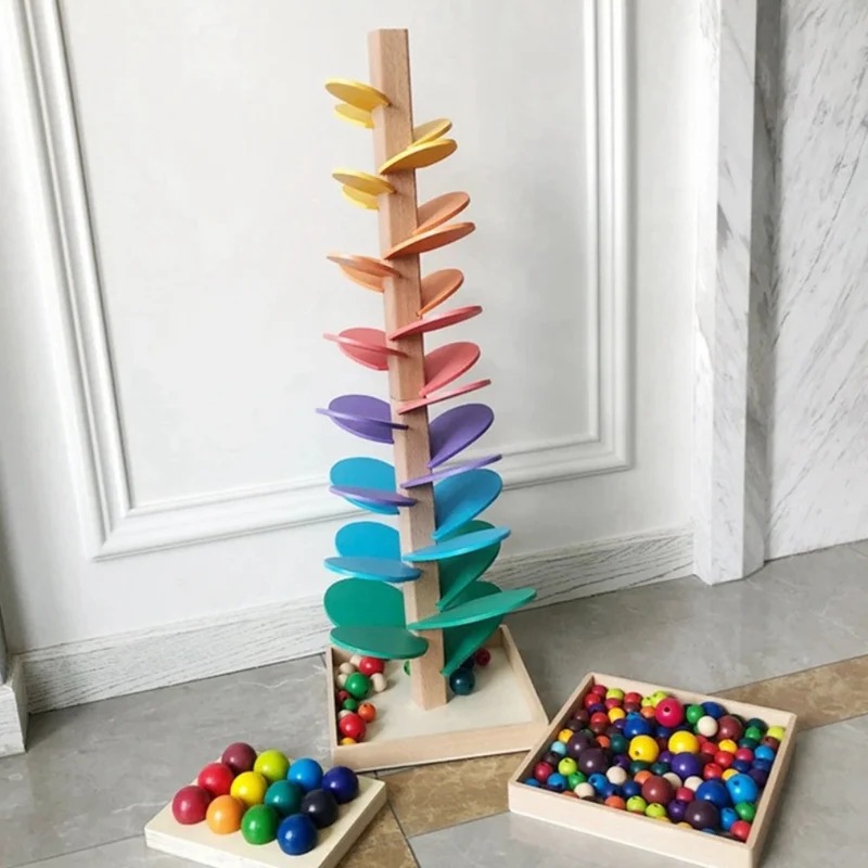 Baumblütenkugelbahn für frühes Lernen™ |Kreatives Lernspielzeug für Kinder