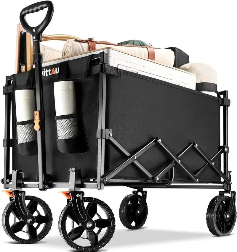 Robuster Klappwagen™ | Faltbarer Einkaufswagen für schwere Lasten