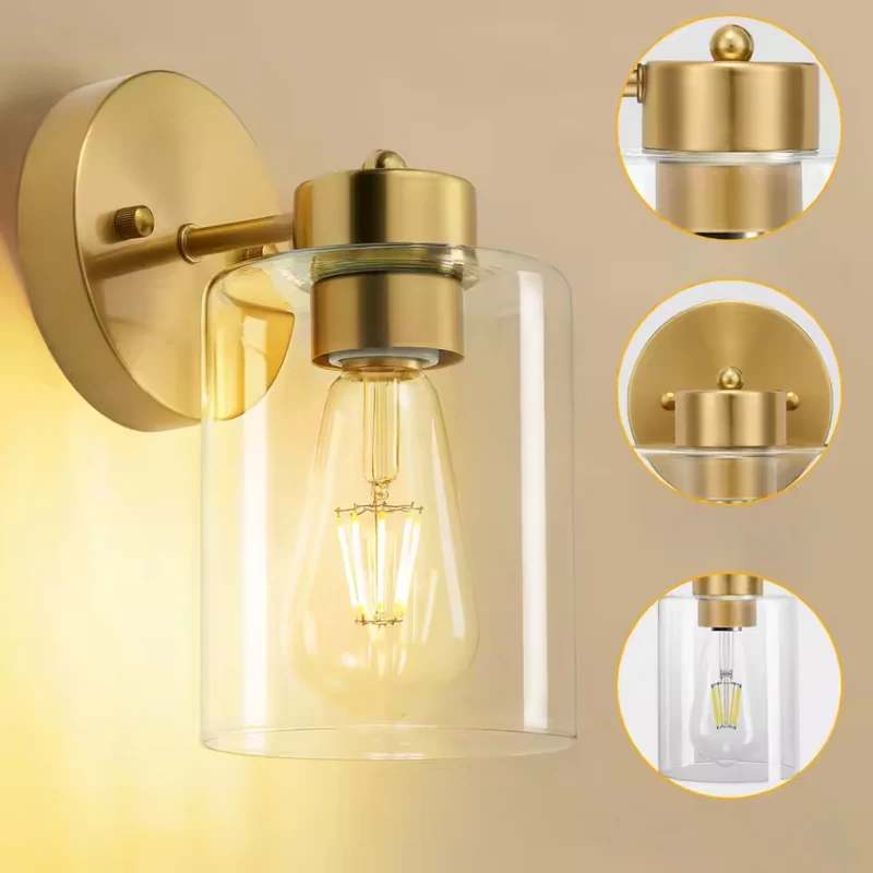 Badezimmerlicht Wandleuchten™ | Goldene Wandleuchten mit Stil