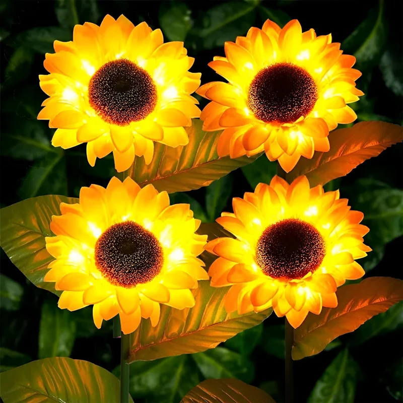 Solar-Gartenlicht™ | Solar-Sonnenblumen-Gartenleuchte