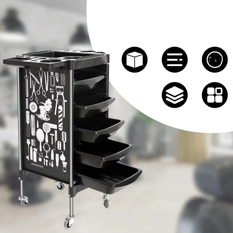 Rollwagen für Friseursalons™ | Stilvoller Profi-Trolley mit Herz