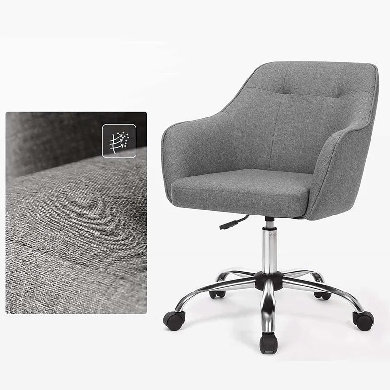 Bürostuhl mit Armlehnen – höhenverstellbar – bequeme Polsterung – 64 cm breit