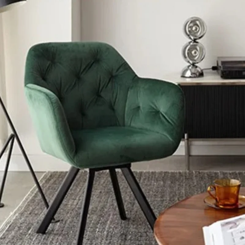 Möbel Modern Grün chair™ | Luxuriöser, drehbarer Samt-Traumstuhl