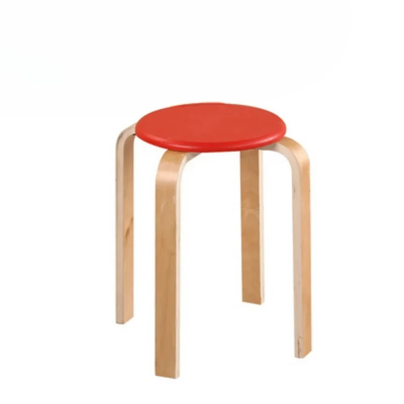 Massivholzhocker, verdickter Hocker™ | Einzigartiger, eleganter Holzstuhl