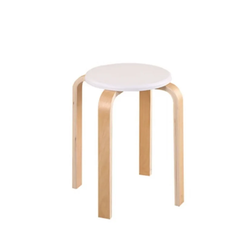 Massivholzhocker, verdickter Hocker™ | Einzigartiger, eleganter Holzstuhl