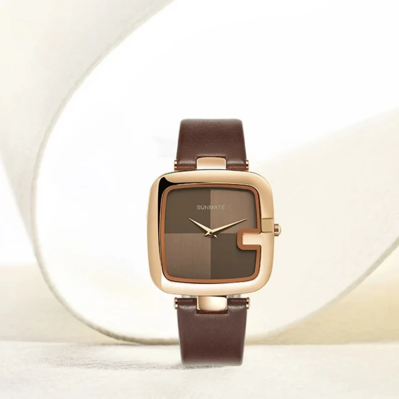 Damenuhr mit Lederarmband™ | Zeitlose Eleganz fürs Handgelenk