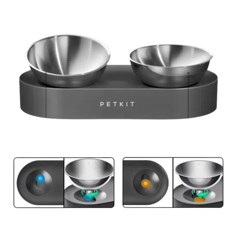 Petkit Edelstahl Haustier™ | Ergonomischer Futternapf mit Herz