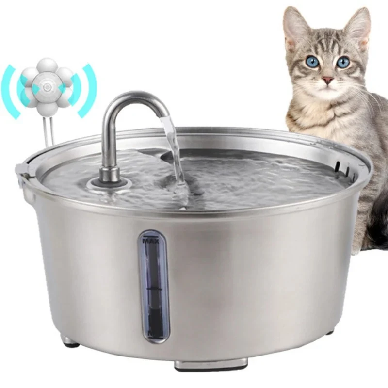 Katzenbrunnen mit Wasser™ | Eleganter, gesunder Katzenbrunnen