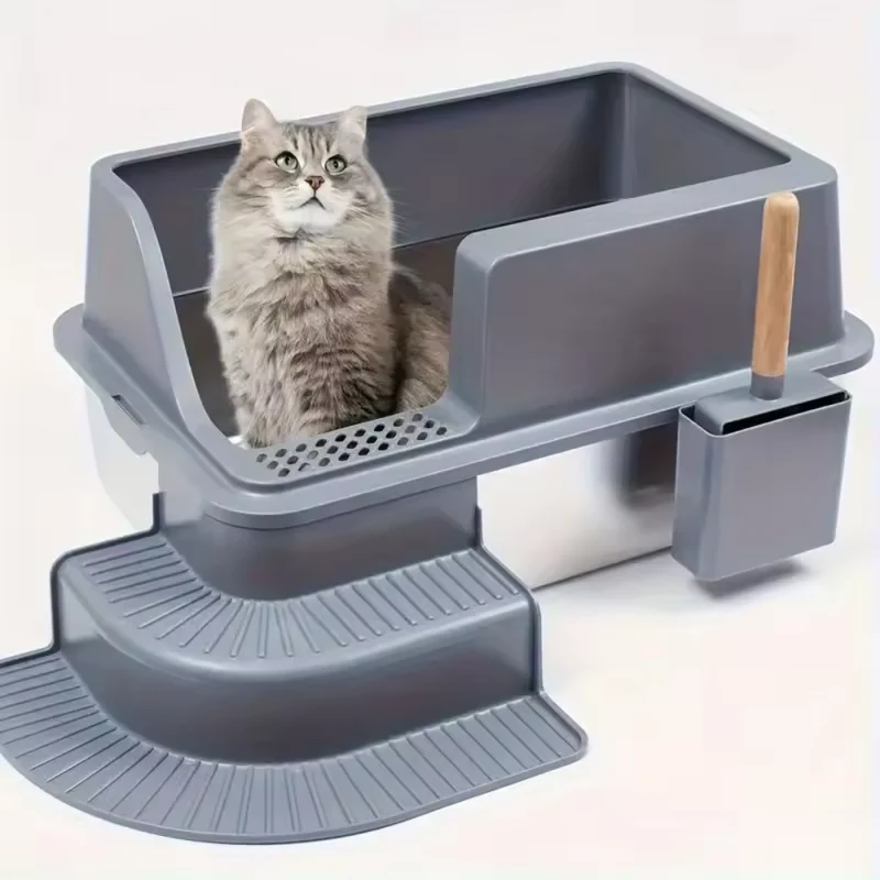 Katzenstreu aus Edelstahl™ | Luxus-Toilette für glückliche Katzen