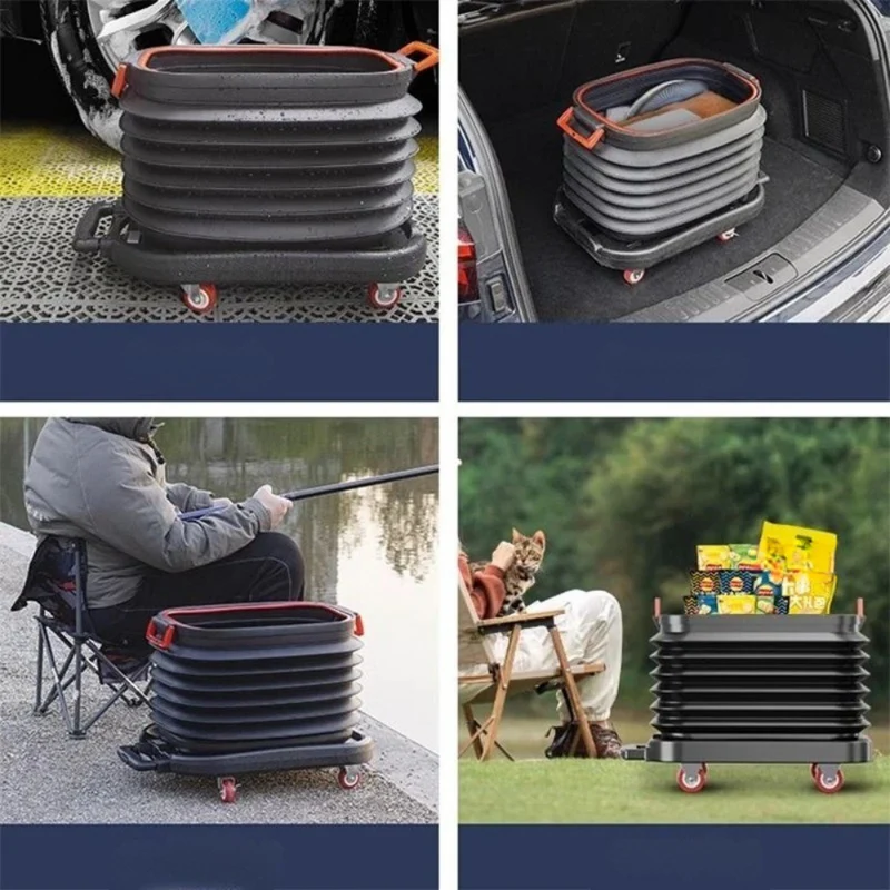 Faltbarer Autoeimer™ | Faltbarer, mobiler Allround-Eimer