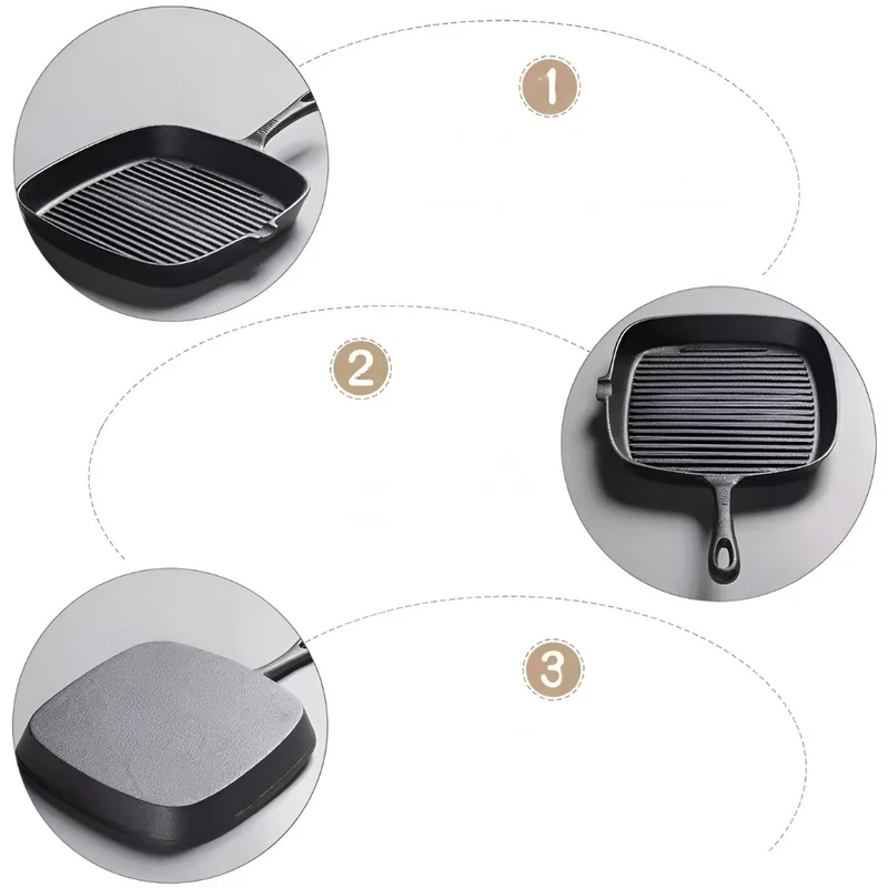 Pfannen Steakpfanne quadratisch, Eisen™ | Perfekte Steakpfanne für Genussmomente