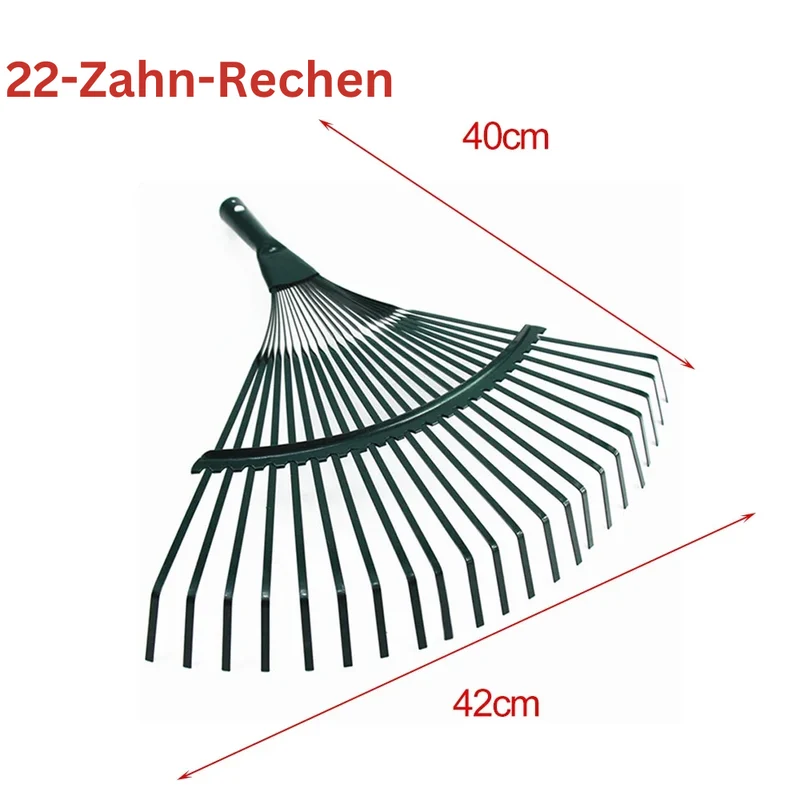KapazitätHandles gefallen™ | Langlebiger Gartenrechen für effiziente Reinigung
