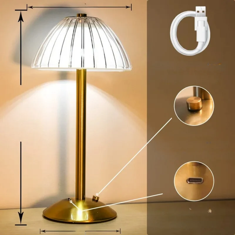 Schreibtischlampe Bar Home Decor™ | Stimmungsvolle, flexible Retro-LED-Lampe