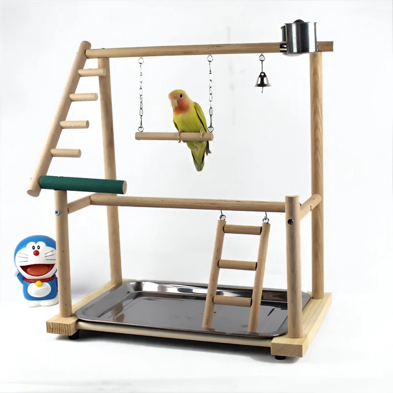 Papageienspielständer mit Tasse™ | Abenteuerplatz für glückliche Vögel