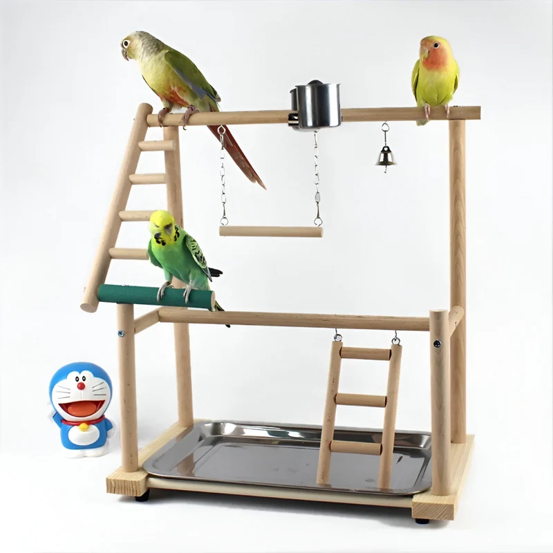 Papageienspielständer mit Tasse™ | Abenteuerplatz für glückliche Vögel