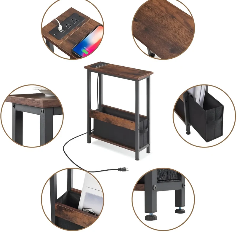 Schlanker Lade-Beistelltisch™ | Stylischer, smarter Komfort-Tisch