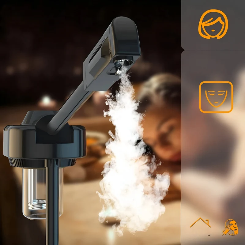 Warmer Nebelbefeuchter mit Ozon™ | Tiefenreinigender Gesichtsdampfer für strahlende Haut