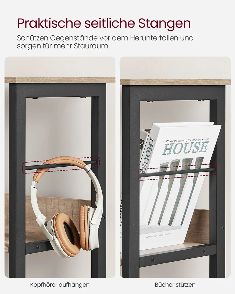 Offener Standschrank mit 9 Fächern – Industriedesign – 100 cm breit