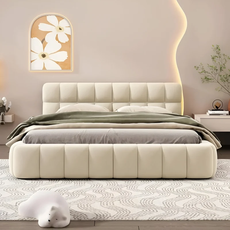 Modernes Queensize-Polsterbett™ | Luxuriöses, stilvolles Traumbett