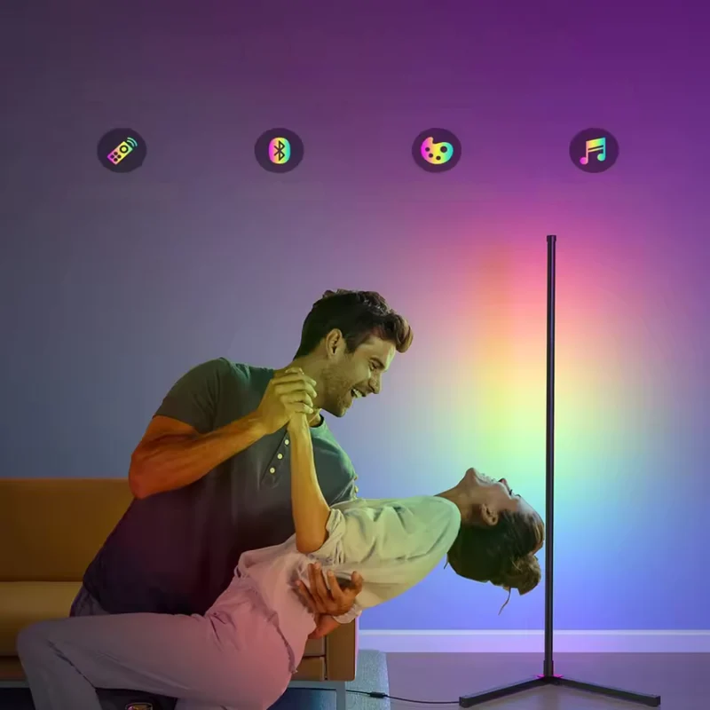Eck-Stehlampe™ | timmungsvolle, moderne Eckleuchte