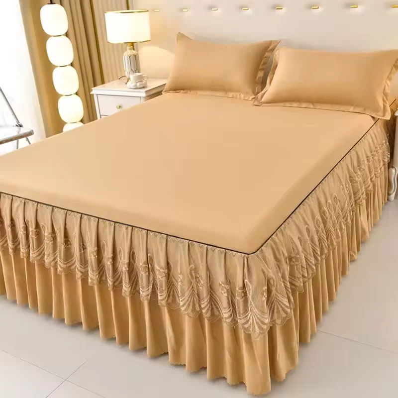 Bettrock-Bettbezug™ | Elegante Bettverkleidung, Staubschutz