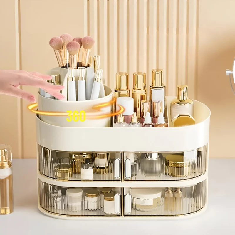 Grad drehbare Kosmetik-Aufbewahrungsbox™ | Perfekte Ordnung für dein Beauty-Chaos