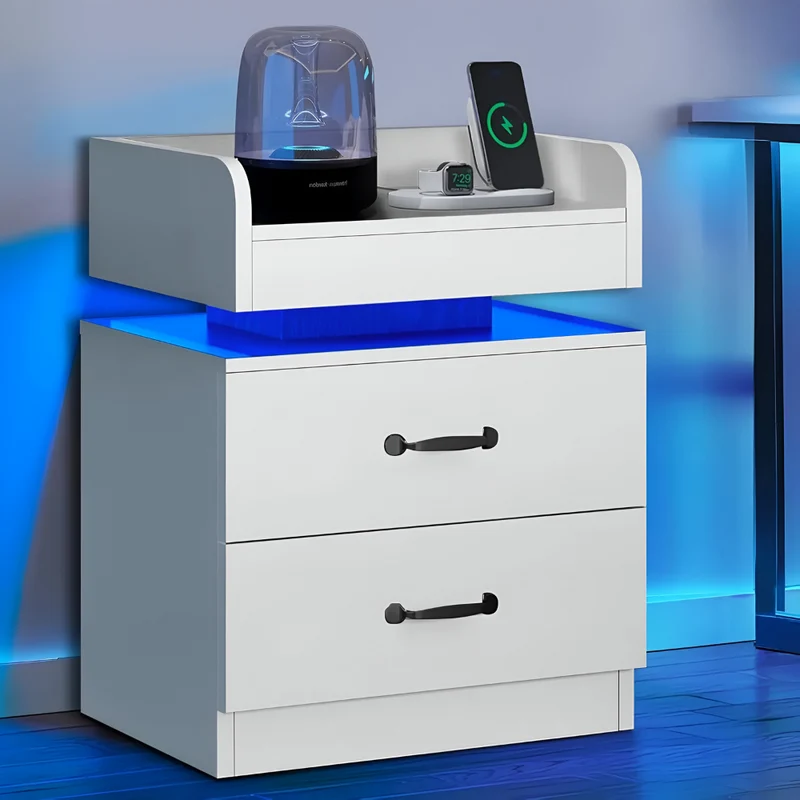 Ladestation, Moderne Led™ | Eleganter, smarter LED-Nachttisch