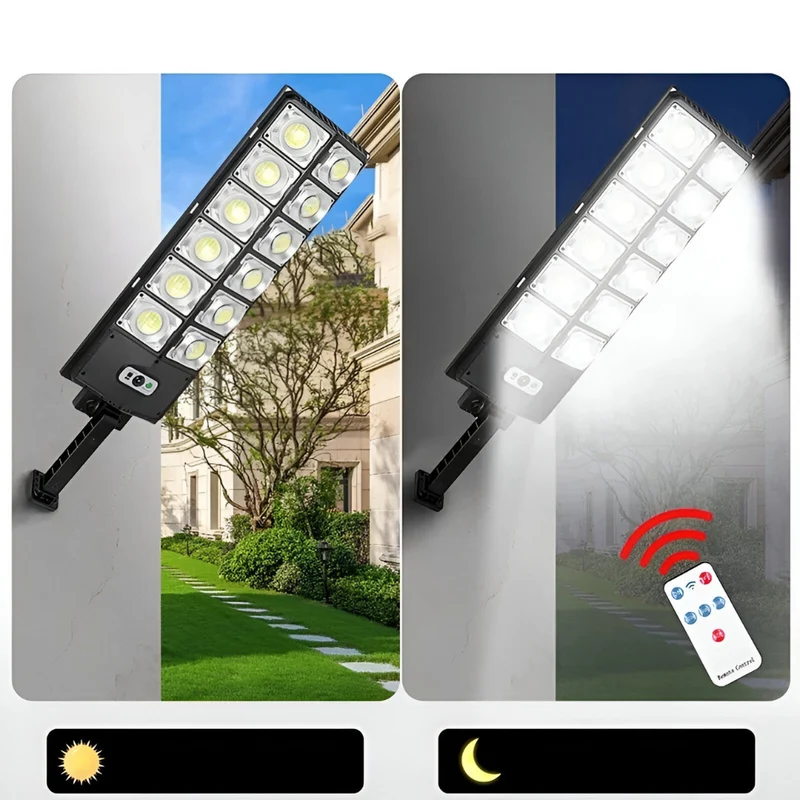 Solarstraßenlaterne™ | Helle, sichere Solar-Außenbeleuchtung