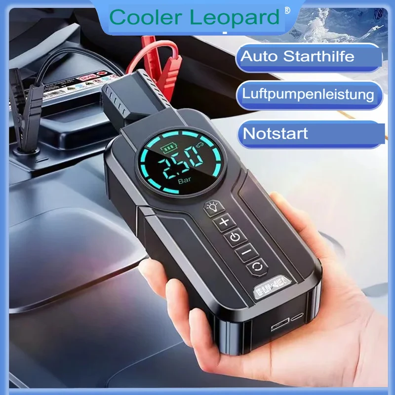 Starthilfe Luftpumpe™ | Praktische All-in-One Autohilfe