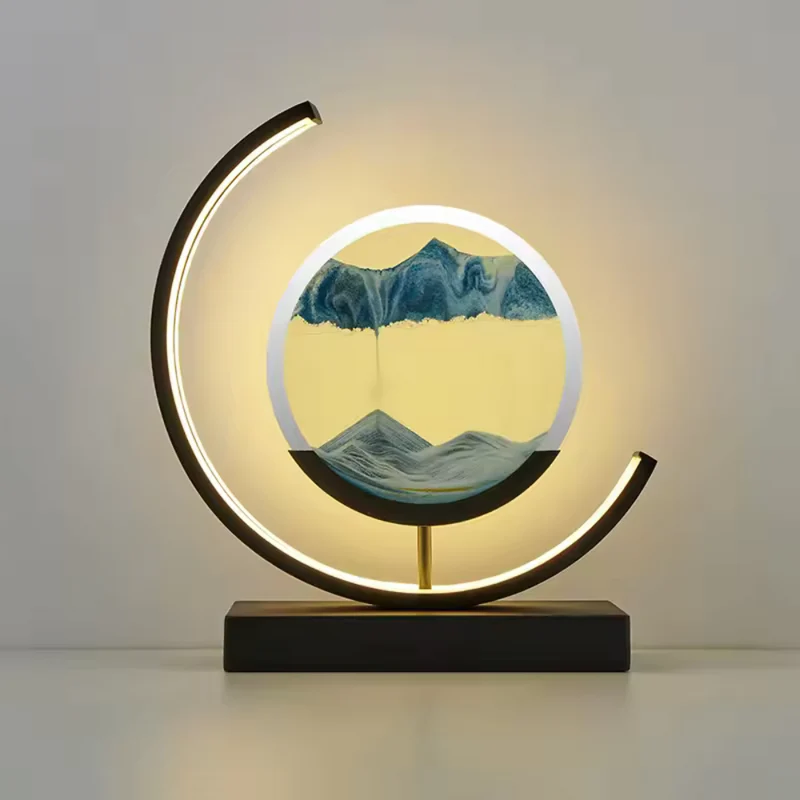 Helle Sandkunst-Tischlampe™ | Magische Sandkunst mit Licht