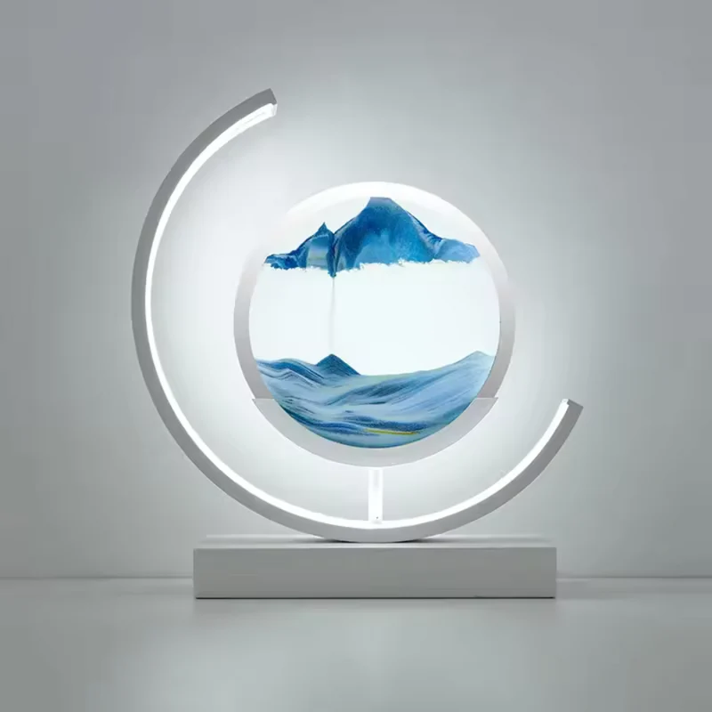 Helle Sandkunst-Tischlampe™ | Magische Sandkunst mit Licht