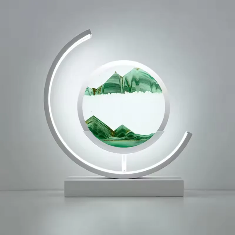 Helle Sandkunst-Tischlampe™ | Magische Sandkunst mit Licht
