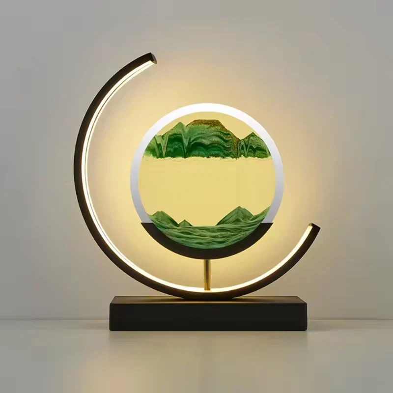 Helle Sandkunst-Tischlampe™ | Magische Sandkunst mit Licht