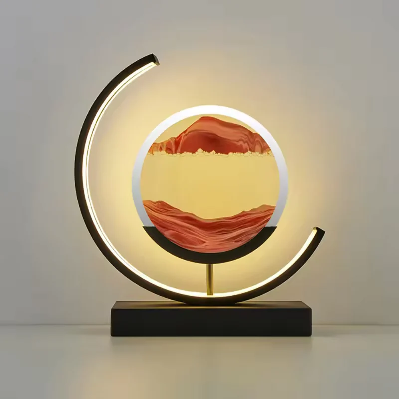 Helle Sandkunst-Tischlampe™ | Magische Sandkunst mit Licht