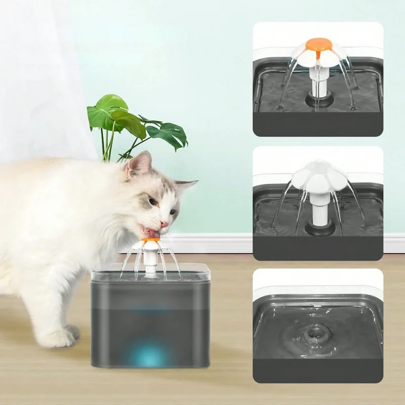 Ultra-light LED cat™ | Frischer, leiser Trinkbrunnen für Katzen