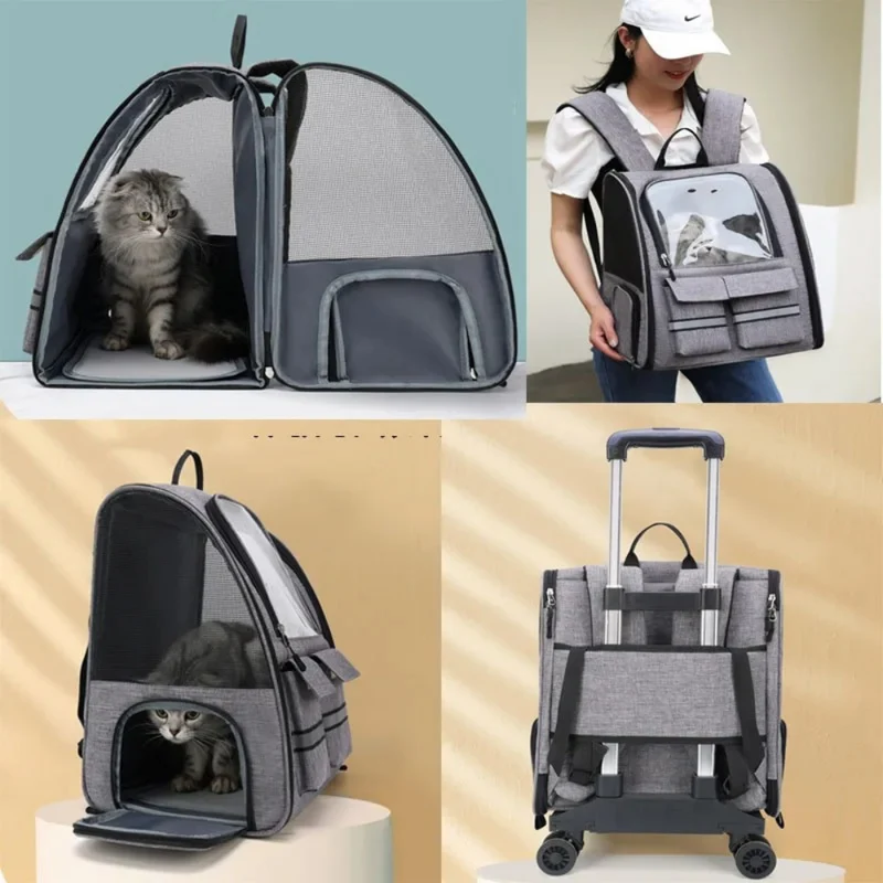 Atmungsaktiver Haustierwagen™ | Bequemer, atmungsaktiver Haustier-Rucksack