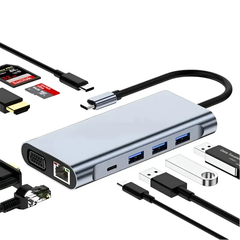 Hub-Multiport-Laptop-Dockingstation™ | All-in-One Power-Dockingstation