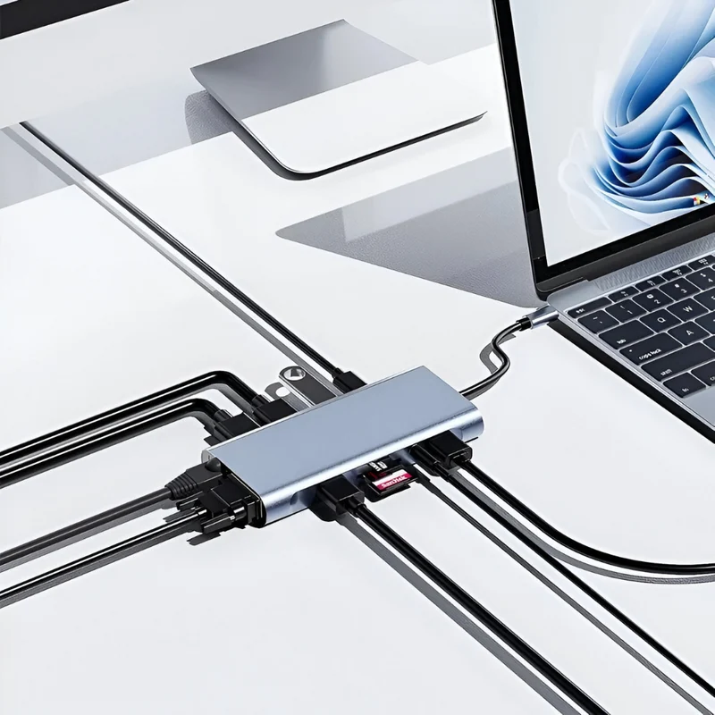 Hub-Multiport-Laptop-Dockingstation™ | All-in-One Power-Dockingstation