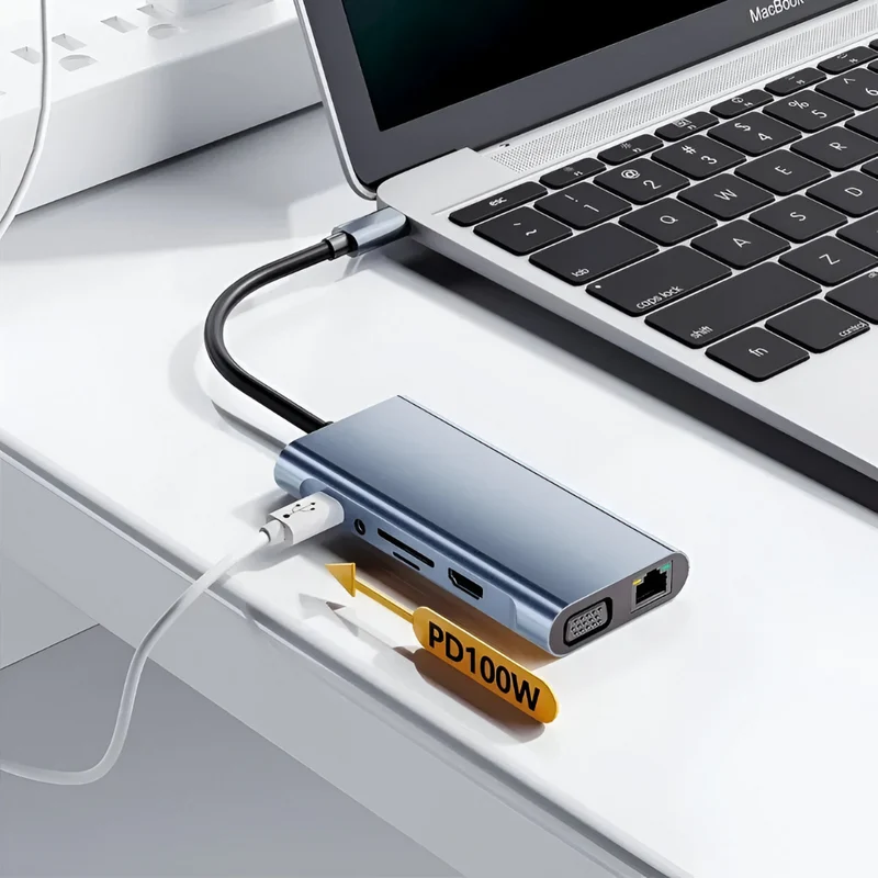 Hub-Multiport-Laptop-Dockingstation™ | All-in-One Power-Dockingstation